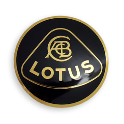 LOTUS ロータス ノーズバッジ 七宝焼き ブラック・ゴールド 旧ロゴ