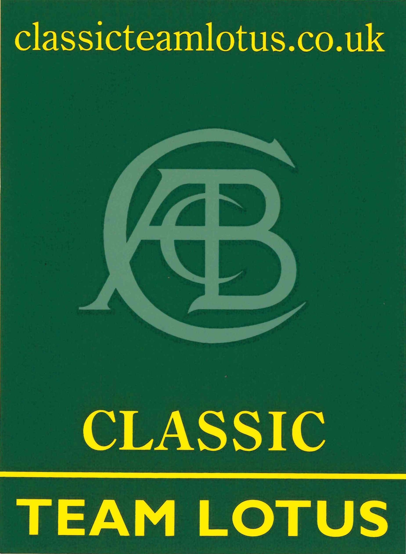 ステッカー、クラシックチームロータス CLASSIC TEAM LOTUS  四角