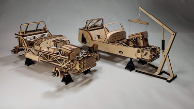 【送料無料】英国Caterham Cars社 公認 ESTON Craft 木製模型 組み立てキット ケータハム セブン Scale 1:10