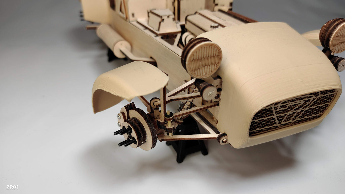 【送料無料】英国Caterham Cars社 公認 ESTON Craft 木製模型 組み立てキット ケータハム セブン Scale 1:10