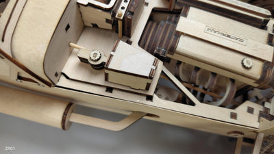 【送料無料】英国Caterham Cars社 公認 ESTON Craft 木製模型 組み立てキット ケータハム セブン Scale 1:10