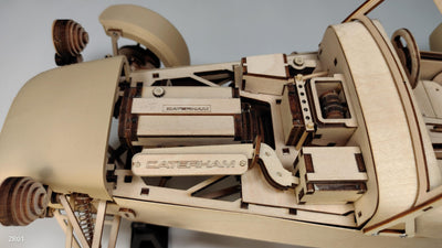 【送料無料】英国Caterham Cars社 公認 ESTON Craft 木製模型 組み立てキット ケータハム セブン Scale 1:10