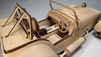 【送料無料】英国Caterham Cars社 公認 ESTON Craft 木製模型 組み立てキット ケータハム セブン Scale 1:10