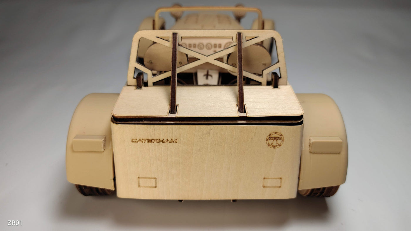 【送料無料】英国Caterham Cars社 公認 ESTON Craft 木製模型 組み立てキット ケータハム セブン Scale 1:10