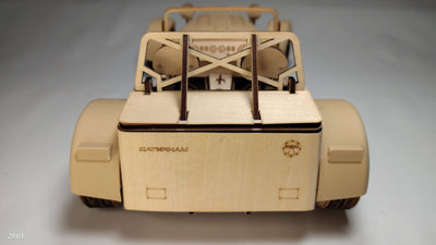【送料無料】英国Caterham Cars社 公認 ESTON Craft 木製模型 組み立てキット ケータハム セブン Scale 1:10