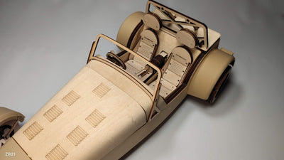 【送料無料】英国Caterham Cars社 公認 ESTON Craft 木製模型 組み立てキット ケータハム セブン Scale 1:10