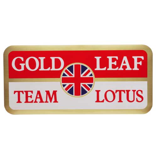 ステッカー、TEAM LOTUS GOLD LEAF チームロータス　ゴールドリーフ