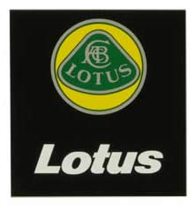 ステッカー、ロータス LOTUS ブラック　四角