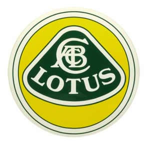 ステッカー、ロータス LOTUS ロゴ　丸形
