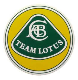 ステッカー、チームロータス TEAM LOTUS 丸形