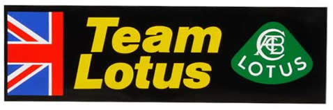 ステッカー、チームロータス Team Lotus ロゴ ＆ ユニオンジャック