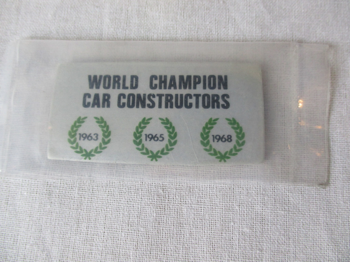 ロータス　ワールドチャンピオンバッヂ　1963　1965　1968 NO.1