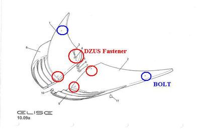JAEレーシング ロータス S2 ローバーエリーゼ用 フロントアクセスパネル・ズースキット NO.3
