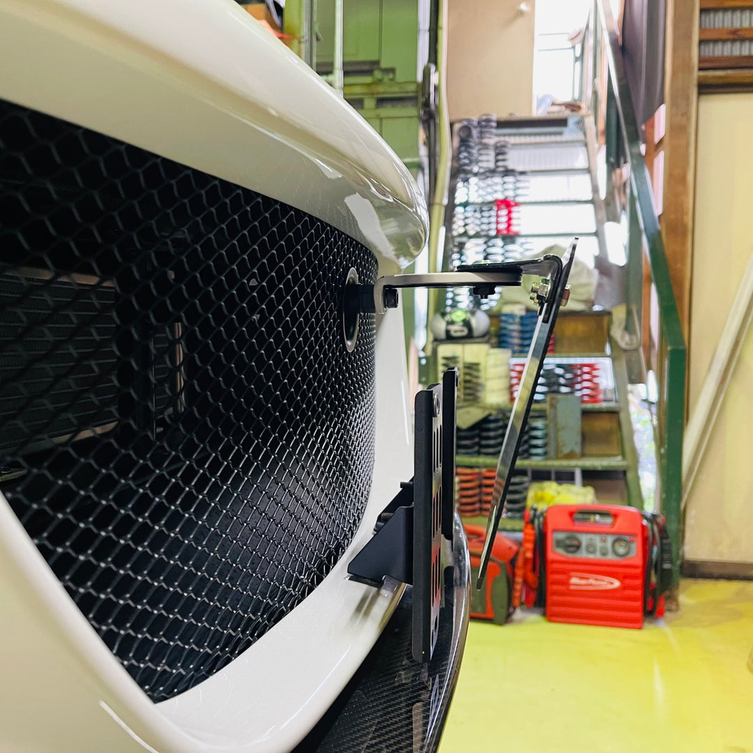 OUTERPLUS 牽引フック&ナンバーステーアダプター V6エキシージ