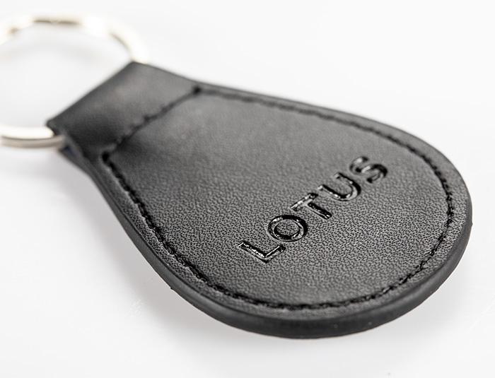 LOTUS ロータス・キーホルダー・ヘリテージスタイル ブラックレザー製